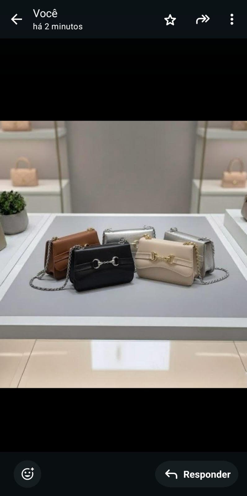 Bolsa beg inspiração material sintético pu metalizado alça de corrente fecho dourado